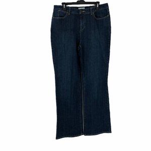 Chadwicks Womens Blue Stretch Boot Cut Jeans 16